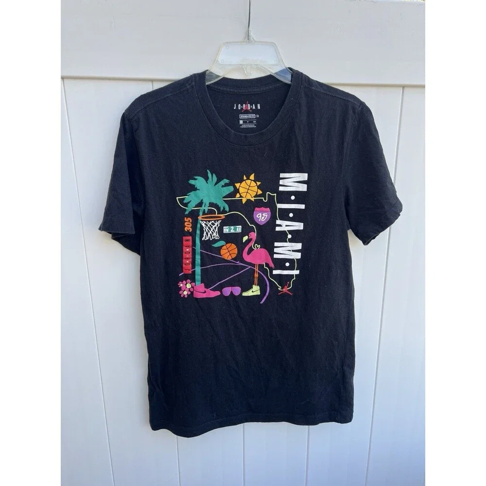 Air Jordan Miami Palm Trees T Shirt Mens Small Standard Fit